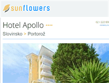 Tablet Screenshot of hotel-apollo-portoroz.com